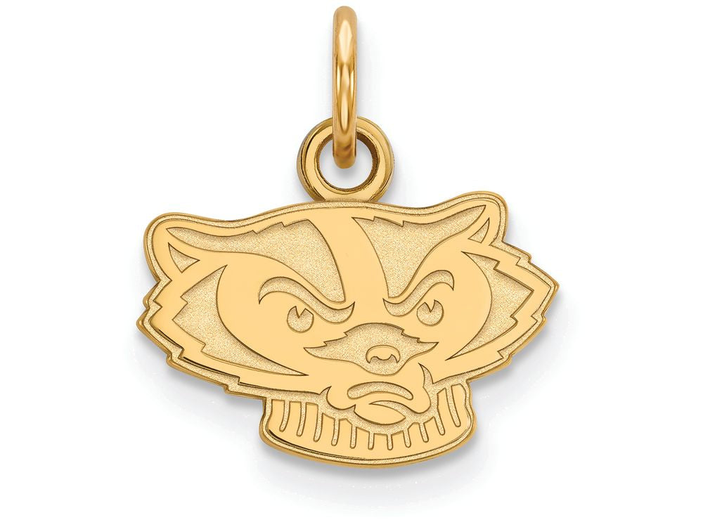 14k Yellow Gold Logoart University Of Wisconsin Extra Small Pendant