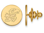 14k Yellow Gold Logoart University Of Kansas Lapel Pin