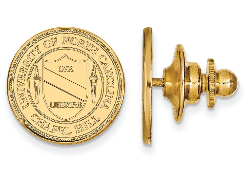 14k Yellow Gold Logoart University Of North Carolina Crest Tie Tac