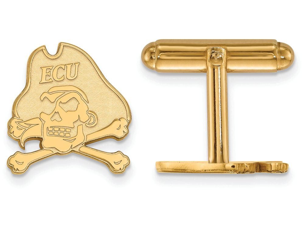 14k Yellow Gold Logoart East Carolina University Cuff Links