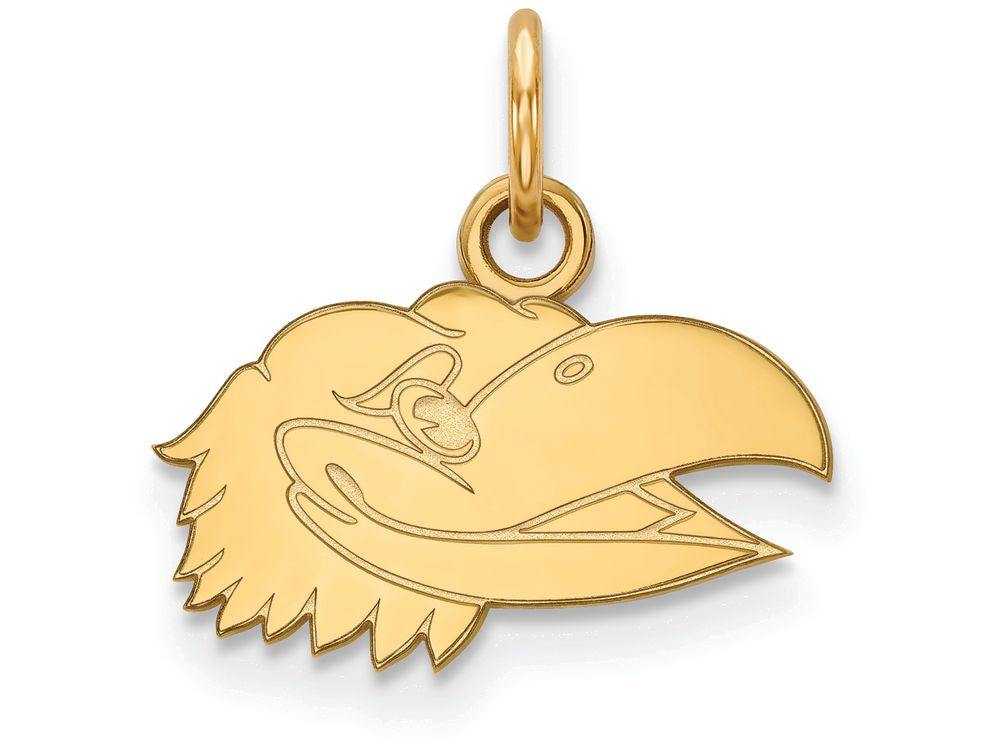 14k Yellow Gold Logoart University Of Kansas Extra Small Pendant