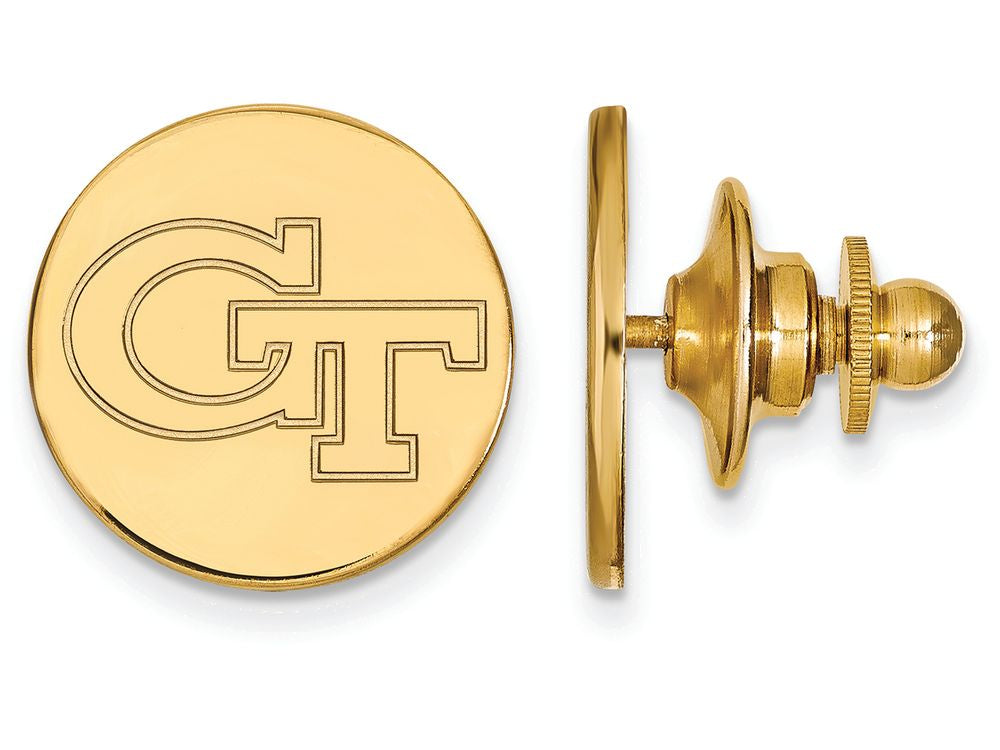 14k Yellow Gold Logoart Georgia Institute Of Technology Lapel Pin