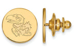 14k Yellow Gold Logoart University Of Kansas Lapel Pin