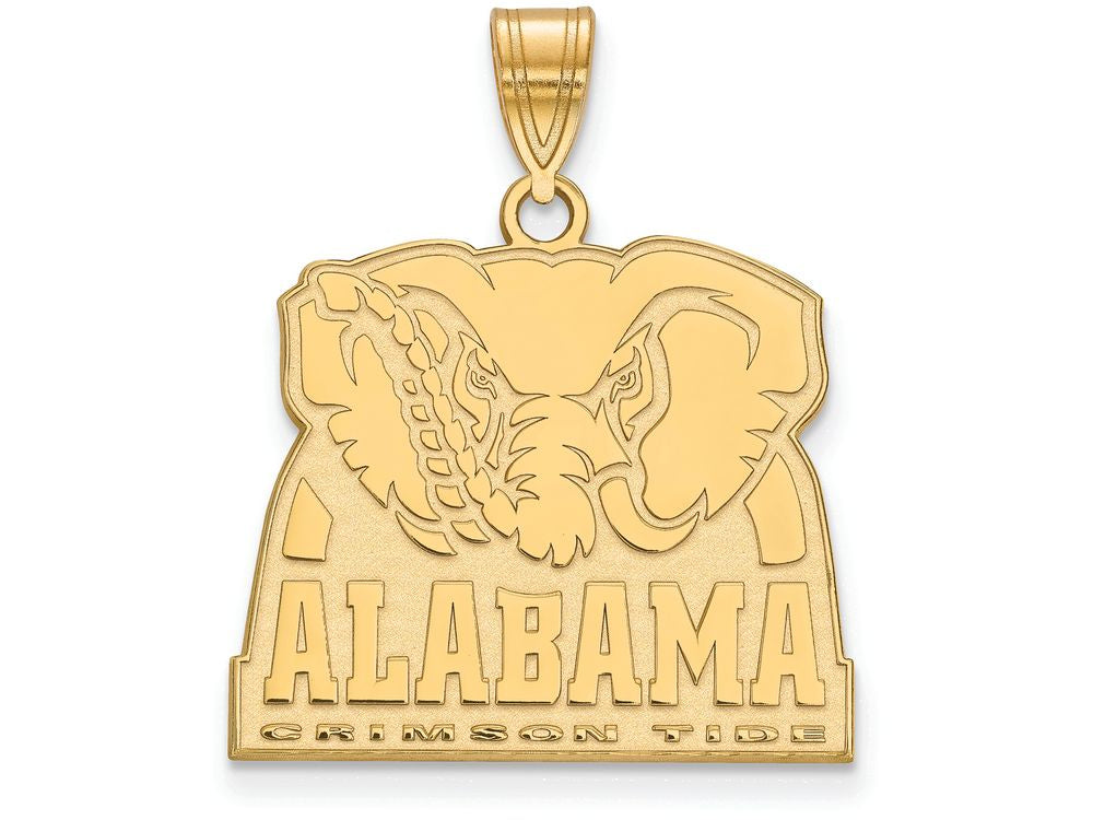 14k Yellow Gold Logoart University Of Alabama Large Pendant