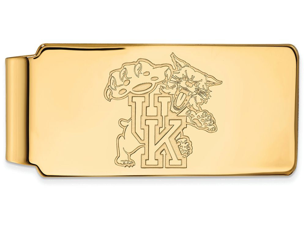 14k Yellow Gold Logoart University Of Kentucky Money Clip