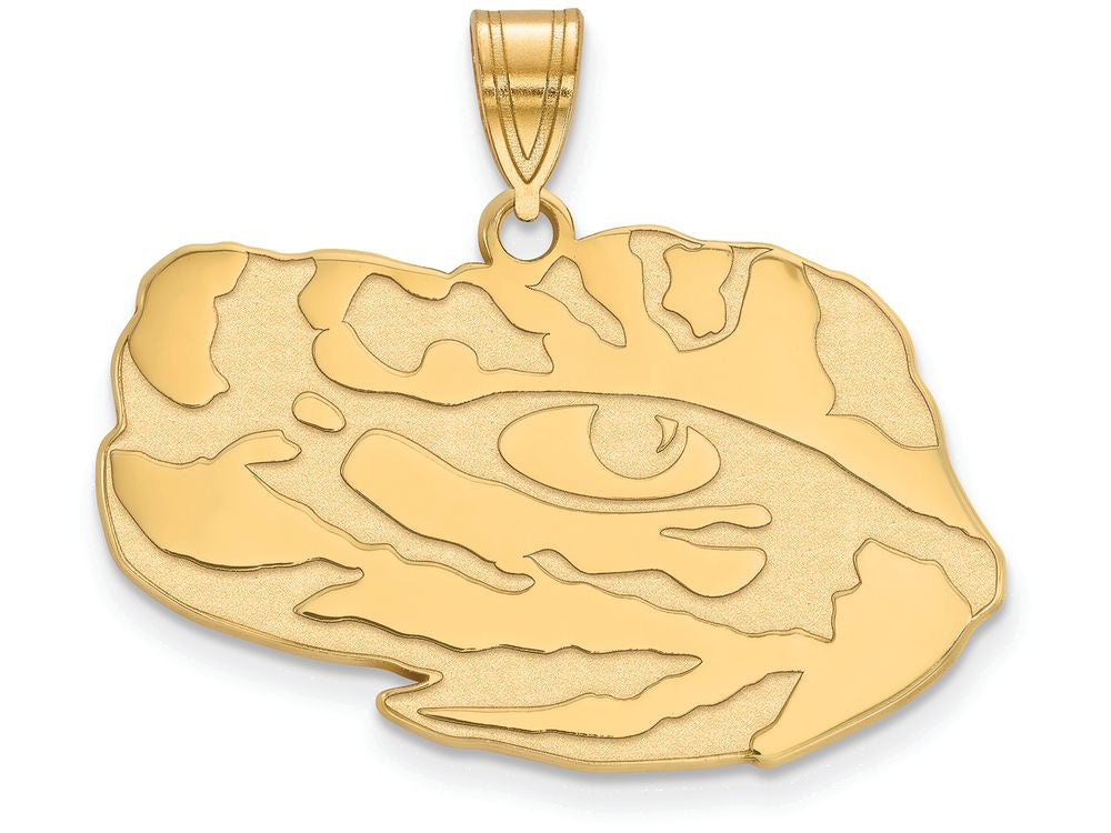 14k Yellow Gold Logoart Louisiana State University Large Pendant