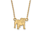 14k Yellow Gold Logoart University Of Georgia Small Pendant Necklace