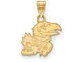 14k Yellow Gold Logoart University Of Kansas Small Pendant