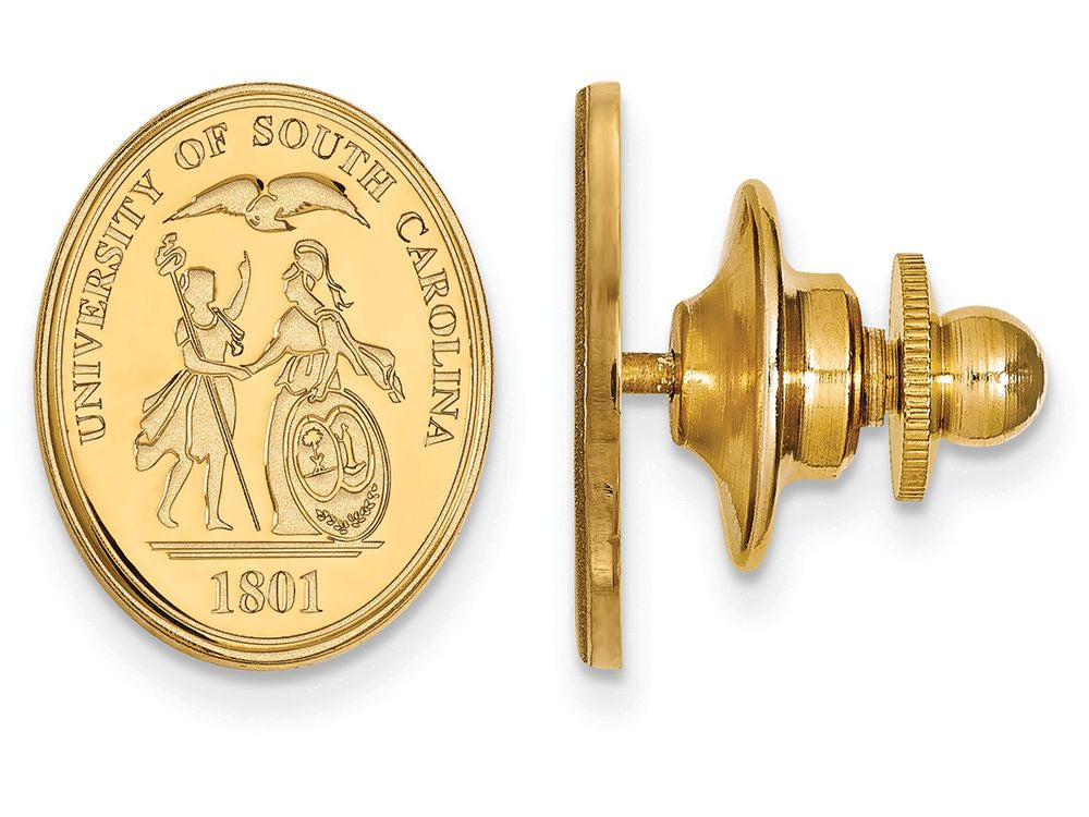 14k Yellow Gold Logoart University Of South Carolina Crest Lapel Pin