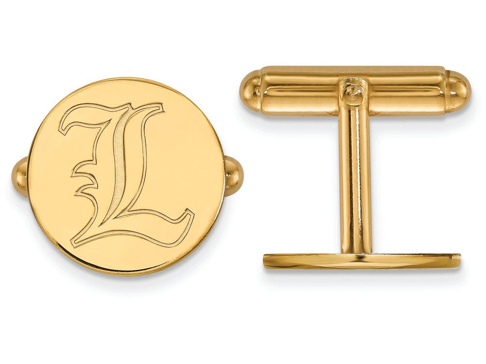 14k Yellow Gold Logoart University Of Louisville Cuff Link