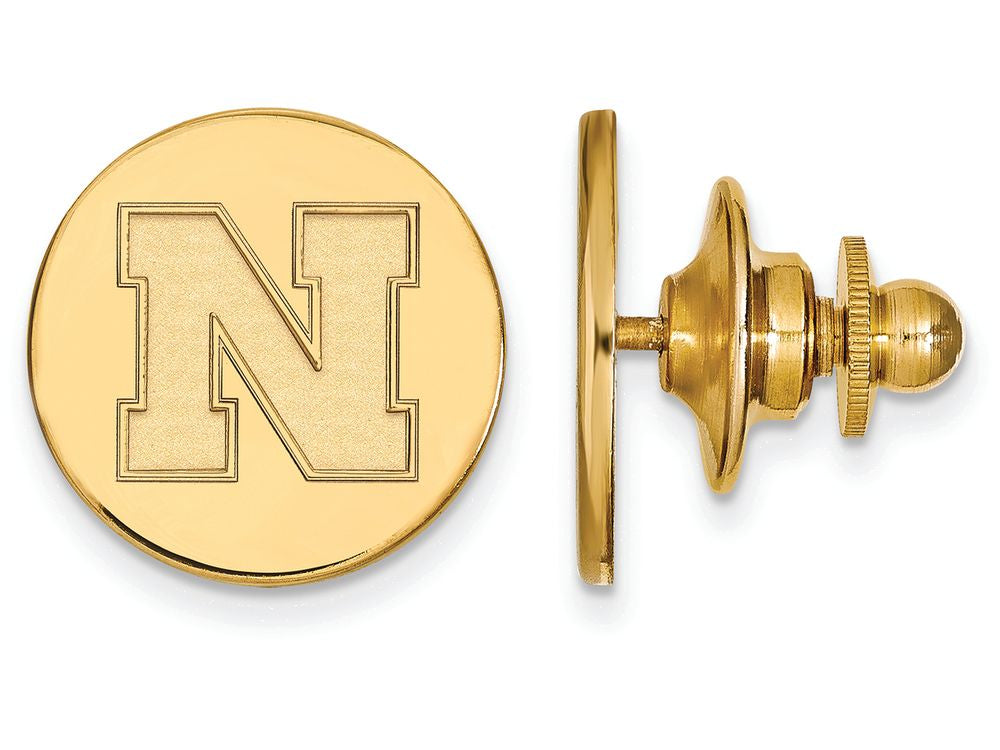 14k Yellow Gold Logoart University Of Nebraska Disc Lapel Pin
