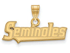 14k Yellow Gold Logoart Florida State University Small Pendant