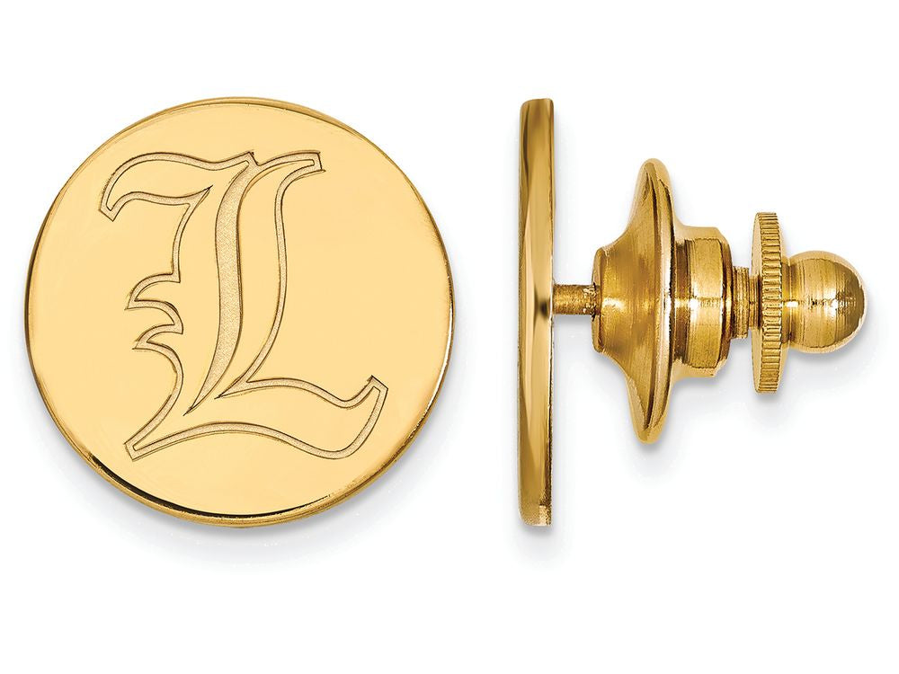 14k Yellow Gold Logoart University Of Louisville Lapel Pin