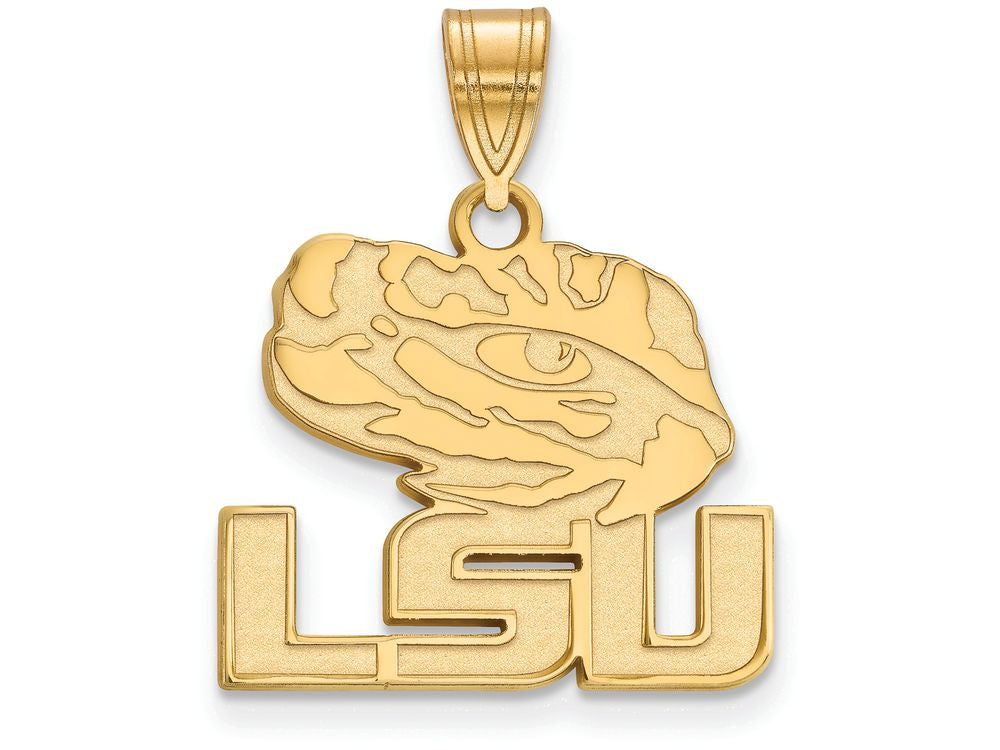 14k Yellow Gold Logoart Louisiana State University Medium Pendant