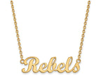 14k Yellow Gold Logoart University Of Mississippi Small Pendant