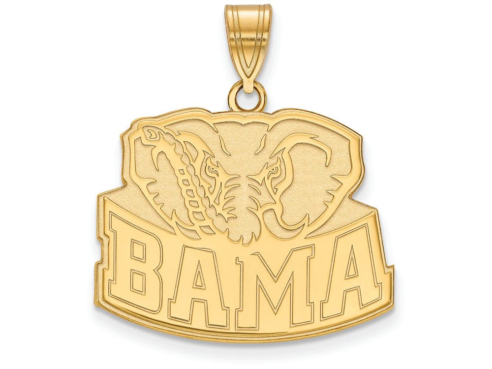 14k Yellow Gold Logoart University Of Alabama Large Pendant