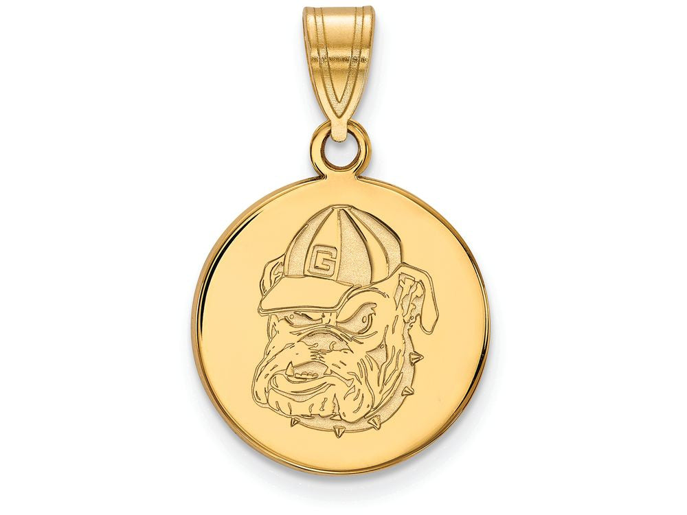 14k Yellow Gold Logoart University Of Georgia Medium Pendant