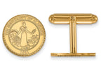 14k Yellow Gold Logoart University Of Alabama Crest Cuff Link