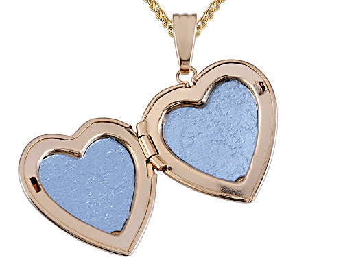 FJC Finejewelers Medium Heart Locket Pendant Necklace With Diamond