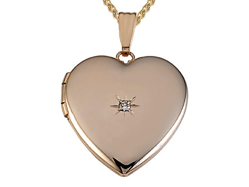FJC Finejewelers Large Heart Locket Pendant Necklace