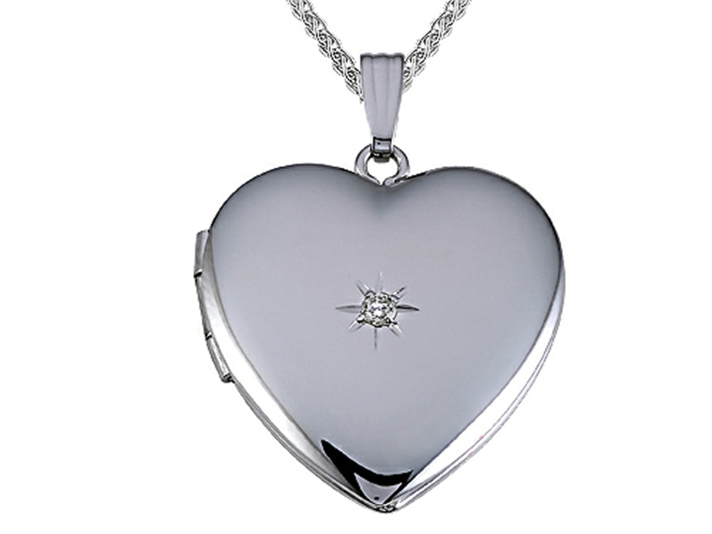 FJC Finejewelers Large Heart Locket Pendant Necklace