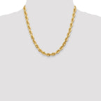 FJC Finejewelers 20 Inch 14k 7mm bright-cut Rope Chain Necklace