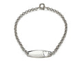 FJC Finejewelers 925 Sterling Silver Small Heart ID Bracelet