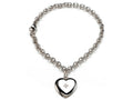 FJC Finejewelers 925 Sterling Silver Small Heart Charm Bracelet