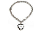 FJC Finejewelers 925 Sterling Silver Small Heart Charm Bracelet