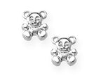 FJC Finejewelers 925 Sterling Silver Small Teddy Bear Earrings