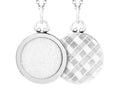 FJC Finejewelers Sterling Silver Round Picture Charm Pendant Necklace
