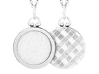 FJC Finejewelers Sterling Silver Round Picture Charm Pendant Necklace