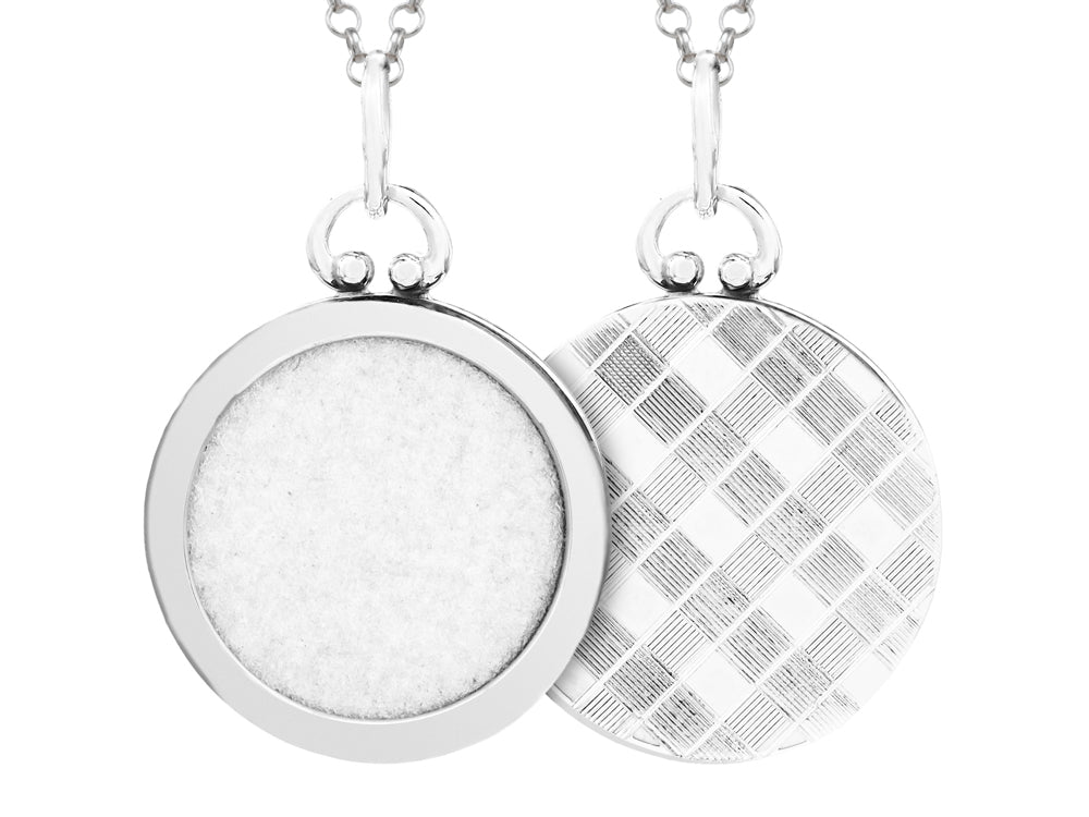 FJC Finejewelers Sterling Silver Round Picture Charm Pendant Necklace