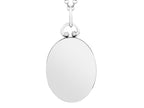 FJC Finejewelers Sterling Silver Oval Picture Charm Pendant Necklace