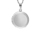 FJC Finejewelers Sterling Silver Adult Round Locket Pendant Necklace