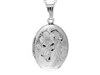 FJC Finejewelers Sterling Silver Adult Oval Locket Pendant Necklace