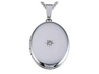 FJC Finejewelers Large Oval Locket Pendant Necklace