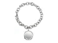 FJC Finejewelers Sterling Silver 8 inches Round Charm Bracelet