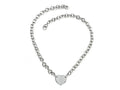 FJC Finejewelers Sterling Silver 16 inches Heart Charm Necklace