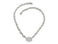 FJC Finejewelers Sterling Silver 16 inches Oval Charm Necklace