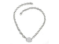 FJC Finejewelers Sterling Silver 18 inches Oval Charm Necklace