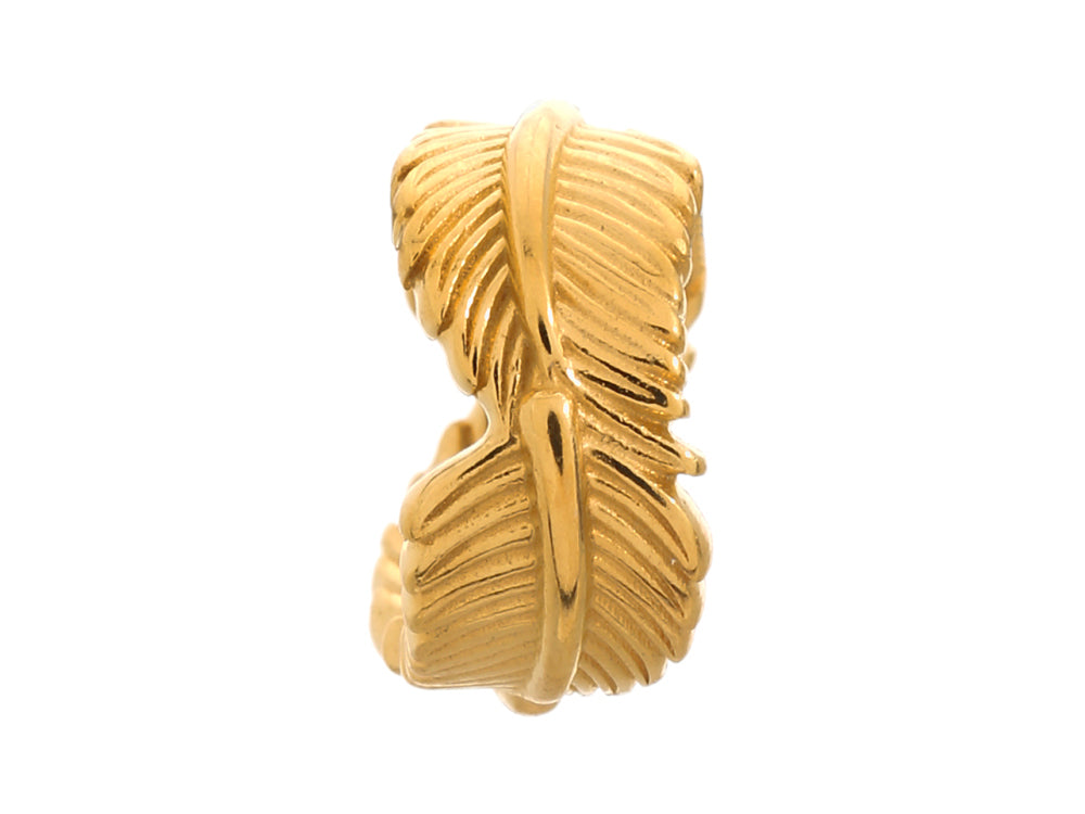 Endless Jewelry Leaf Gold-Tone Finish