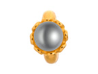 Endless Jewelry Grey Pearl Flower Grey Pearl Gold-Tone Finish
