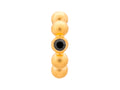 Endless Jewelry Black Flashy Dot Black Cubic Zirconia Gold-Tone Finish