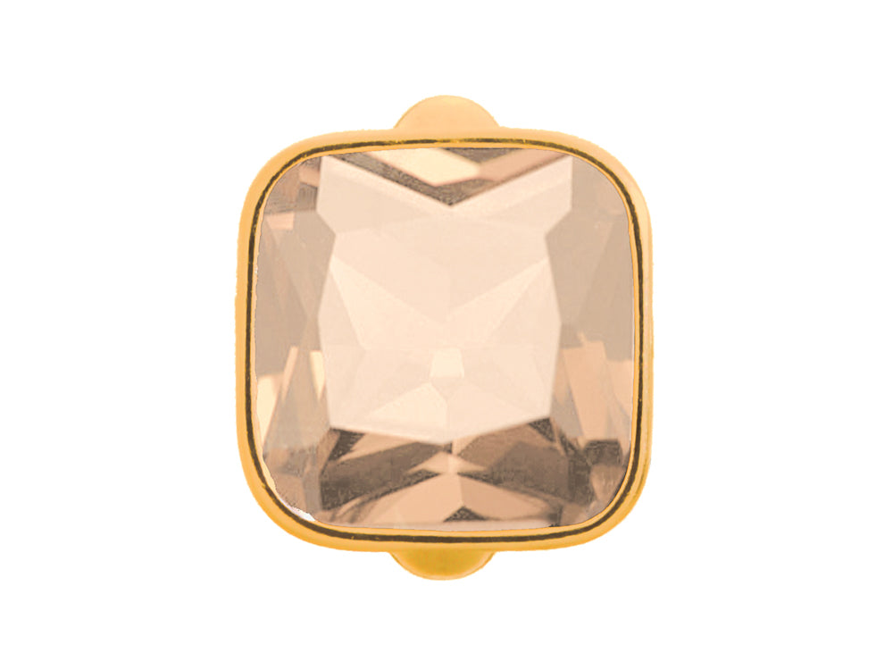 Endless Jewelry Big Rose Cube Rose Crystal Gold-Tone Finish