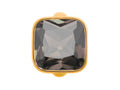 Endless Jewelry Big Smokey Cube Smokey Crystal Gold-Tone Finish