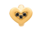 Endless Jewelry Black Triple Love Black Cubic Zirconia Gold-Tone Finish