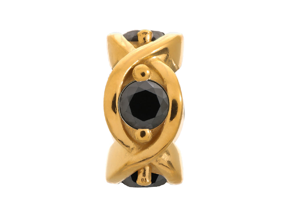 Endless Jewelry Black Heaven Black Cubic Zirconia Gold-Tone Finish