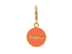 Endless Jewelry Coral Endless Coin Coral Enamel Gold-Tone Finish