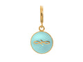 Endless Jewelry Light Blue Endless Coin Light Blue Enamel Gold-Tone Finish